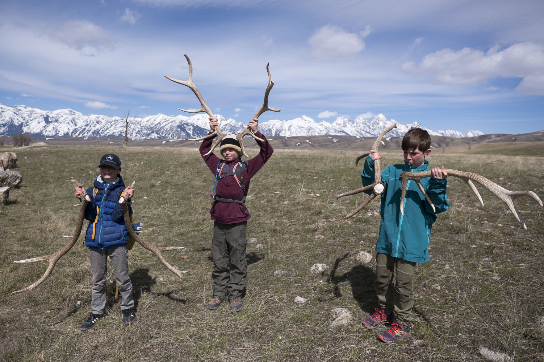 Boy Scout antler pickup